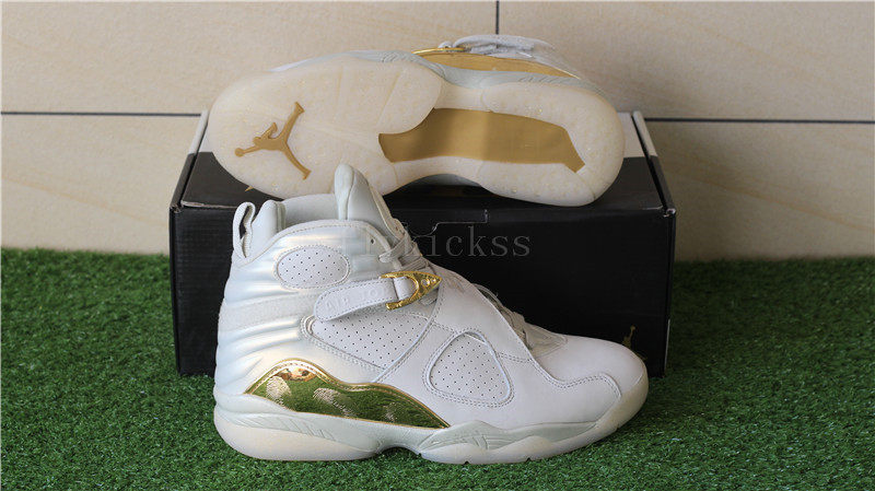 Authentic Air Jordan 8 Championship Trophy Champagne Pack